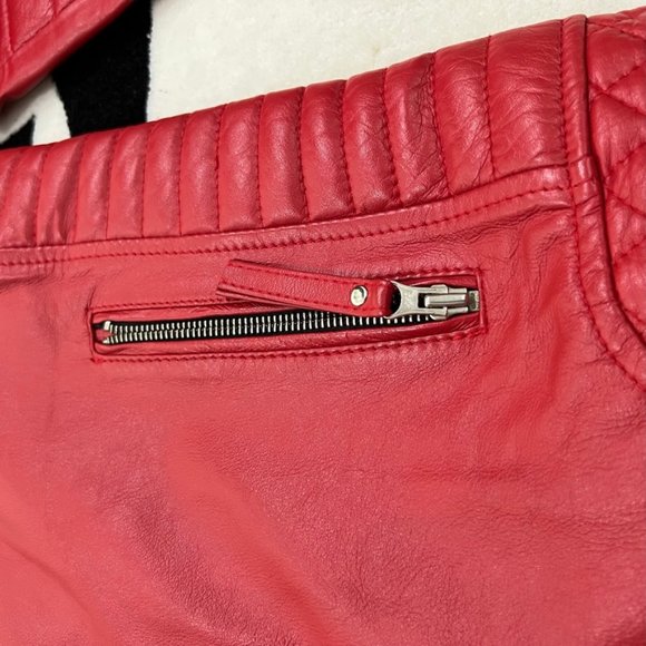 Mr.Bern LA Buttersoft Lambskin Moto Leather Biker Jacket With Silver Hardware - Picture 6 of 15